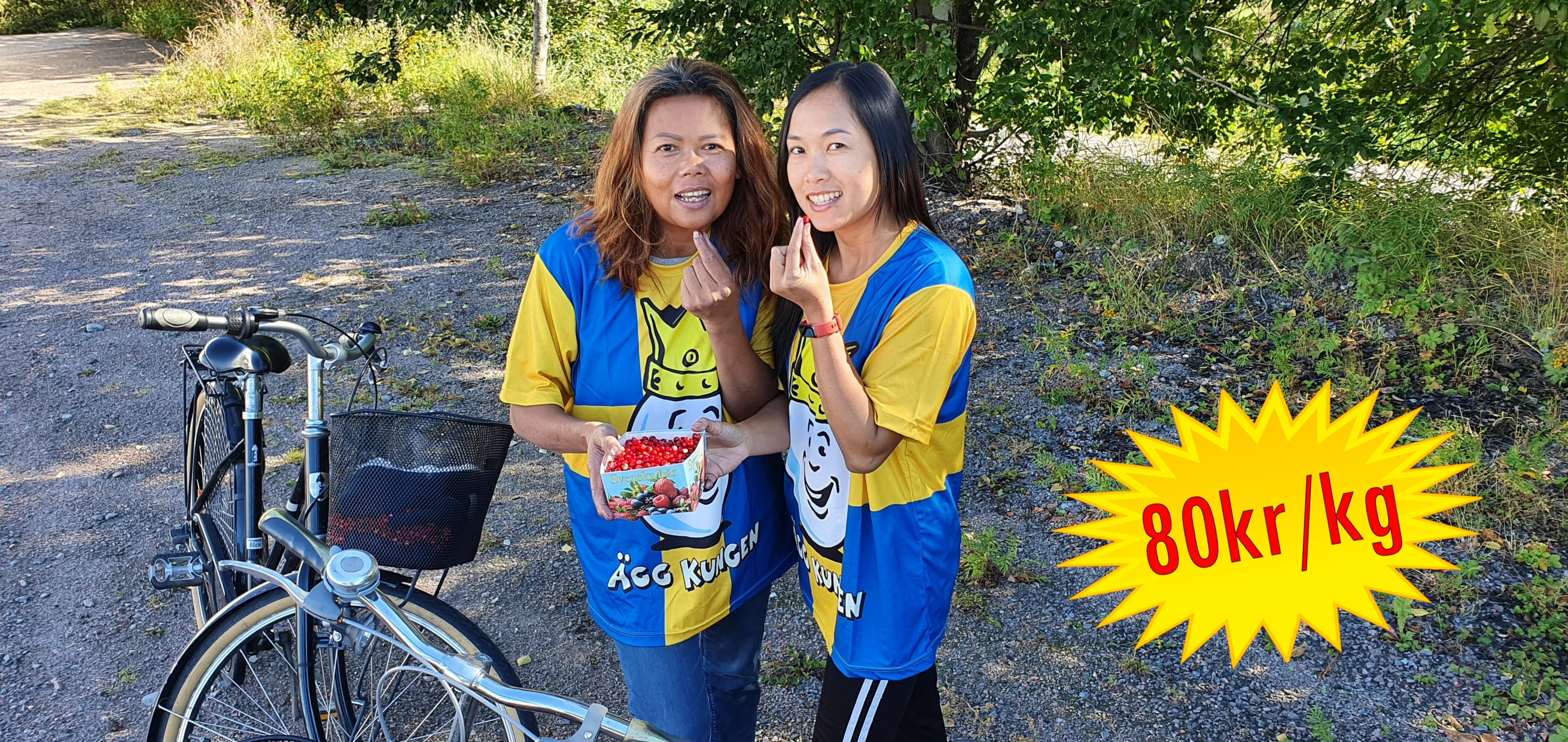 Äggkungen levererar lingon Äggkungen levererar lingon